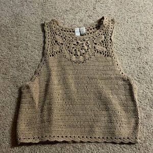 Knitted tank, Cropped